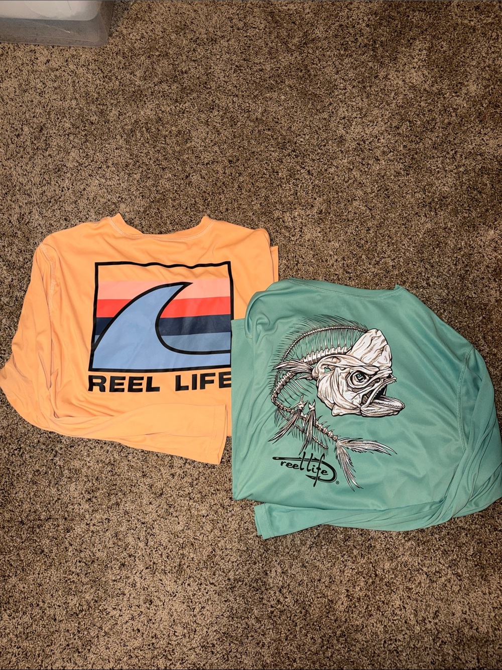 Reel Life Me s  Long-Sleeve Surf Logo shirts